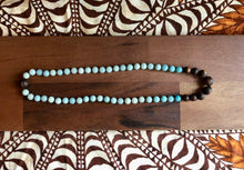 Load image into Gallery viewer, “Hawaiian Island Necklace” - Koa & Amazonite.