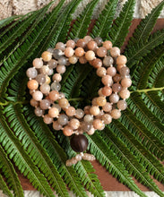 Load image into Gallery viewer, "Easing Koa" - Peach Moonstone Handmade 108 Stone Bead Japa Mala