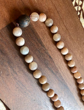 Load image into Gallery viewer, “Hawaiian Island Necklace” Koa & Peach Moonstone.