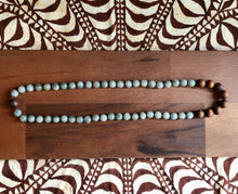 Load image into Gallery viewer, “Hawaiian Island Necklace” Koa & Labradorite.