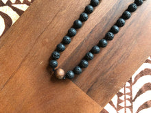 Load image into Gallery viewer, “Hawaiian Island Necklace” Koa & Lava Stone