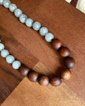 Load image into Gallery viewer, “Hawaiian Island Necklace” Koa & Labradorite.