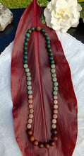 Load image into Gallery viewer, “Hawaiian Island Necklace” Koa, Peach Moonstone, Labradorite, and Moss Agate.