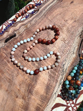 Load image into Gallery viewer, “Hawaiian Island Necklace” - Hawaiian Koa, Moonstone, and Peach Moonstone.