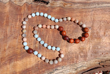 Load image into Gallery viewer, “Hawaiian Island Necklace” - Hawaiian Koa, Moonstone, and Peach Moonstone.