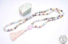 Load image into Gallery viewer, "Soothing"- Matte Amazonite Handmade 108 Stone Mala