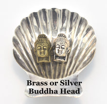 Load image into Gallery viewer, Brass and Silver Buddha Head Guru Beads