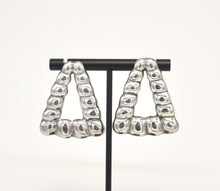 Load image into Gallery viewer, Vintage Taxco Sterling Silver Thick Triangular Earrings