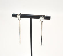Load image into Gallery viewer, Vintage Sterling Silver Thin Dangly Earrings