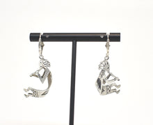 Load image into Gallery viewer, Kokopelli Large Solid Sterling Silver Southwest Earrings
