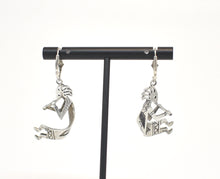 Load image into Gallery viewer, Kokopelli Large Solid Sterling Silver Southwest Earrings