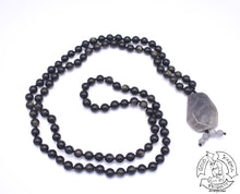 Load image into Gallery viewer, "Guarding Shield" - Golden Obsidian Handmade 108 Stone Mala