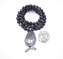Load image into Gallery viewer, "Guarding Shield" - Golden Obsidian Handmade 108 Stone Mala