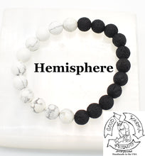 Load image into Gallery viewer, Howlite and Lava Stone Bracelet