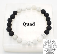 Load image into Gallery viewer, Lava Stone and Howlite Bracelet