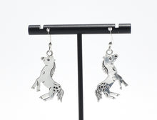 Load image into Gallery viewer, Vintage Sterling Silver Pony Earrings