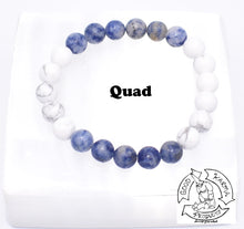 Load image into Gallery viewer, "Calming Balance" Howlite and Sodalite Handmade Stone Bracelet.