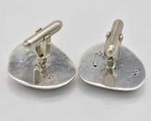 Load image into Gallery viewer, Joe Piaso Jr. Boulder Turquoise Native American Sterling Silver Cuff-Links
