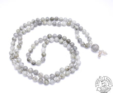 Load image into Gallery viewer, "Green Awakened Dreams" - Green Labradorite Handmade 108 Stone Mala