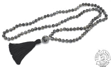 Load image into Gallery viewer, Mala handmade in the USA with Larvikite