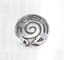 Load image into Gallery viewer, McBride Lomayestewa Hopi Native American Sterling Silver Overlay Pendant