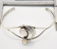 Load image into Gallery viewer, Mother of Pearl Sterling Silver Southwest Style Cuff Bracelet