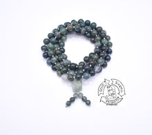 Load image into Gallery viewer, "Abounding" - Moss Agate Handmade 108 Stone Mala