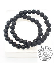 Load image into Gallery viewer, "Shielding Diffuser" - Onyx and Lava Stone Bracelet