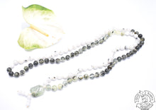 Load image into Gallery viewer, "Healing Moon" - Prehnite, and Moonstone Handmade 108 Stone Mala