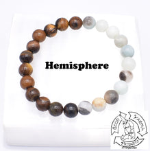 Load image into Gallery viewer, "Soothing Endurance" Tiger Eye and Amazonite Handmade Stone Bracelet