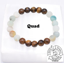 Load image into Gallery viewer, "Soothing Endurance" Tiger Eye and Amazonite Handmade Stone Bracelet