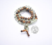 Load image into Gallery viewer, "Enduring Dreams " - Prehnite and Tiger Eye Handmade 108 Stone Japa Mala