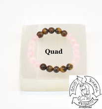 Load image into Gallery viewer, Tiger Eye and Rose Quartz Bracelet Handmade