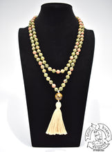 Load image into Gallery viewer, 108 Stone Bead Mala made with Unakite