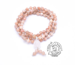 "Petite Easing" - Sunstone Handmade 108 Stone Bead Mala
