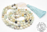 Matte Amazonite Handmade Mala