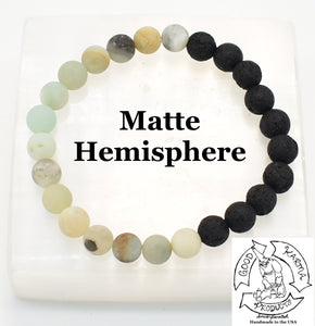 "Soothing Diffuser" - Amazonite and Lava Stone Diffuser Bracelet
