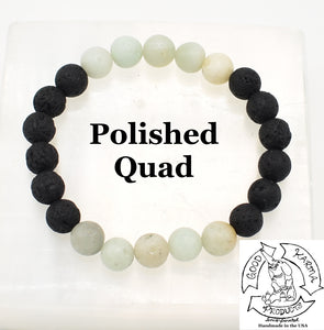 "Soothing Diffuser" - Amazonite and Lava Stone Diffuser Bracelet