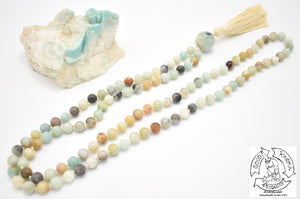 Polished Amazonite Handmade Mala