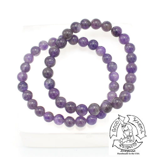 Amethyst Stone 8mm Bracelets