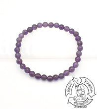 Load image into Gallery viewer, Amethyst Stone 6mm Bracelet
