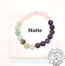 Load image into Gallery viewer, &quot;Soothing Healing Love&quot; - Amazonite, Amethyst, and Rose Quartz Stone Bracelet
