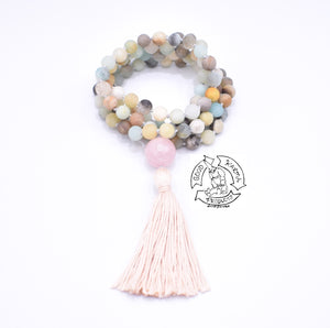 "Soothing"- Matte Amazonite Handmade 108 Stone Mala