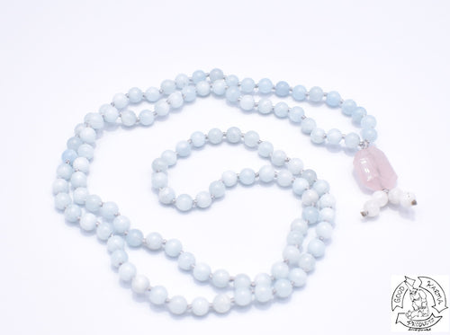 Handmade Aquamarine Japa Mala