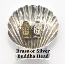 Load image into Gallery viewer, Brass and Silver Buddha Head Guru Beads

