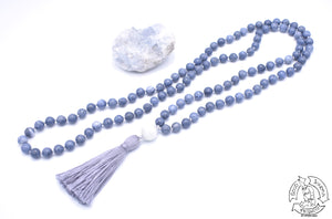 108 Stone Japa Mala made of Blue Coral.