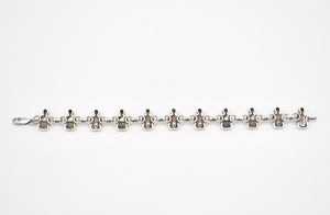 Carol Felley Navajo Women Sterling Silver Chain Bracelet