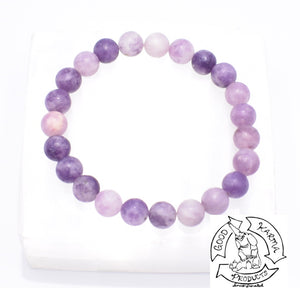 Natural Stone Bracelet made with Chinese Lepidolite