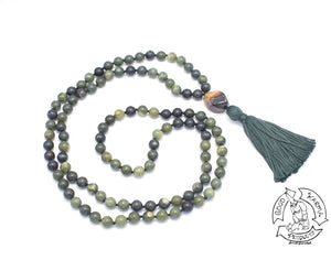 "Enduring Abundance"- Canadian Jade Handmade 108 Stone Mala