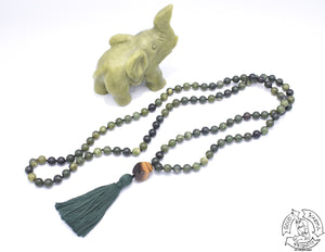 "Enduring Abundance"- Canadian Jade Handmade 108 Stone Mala